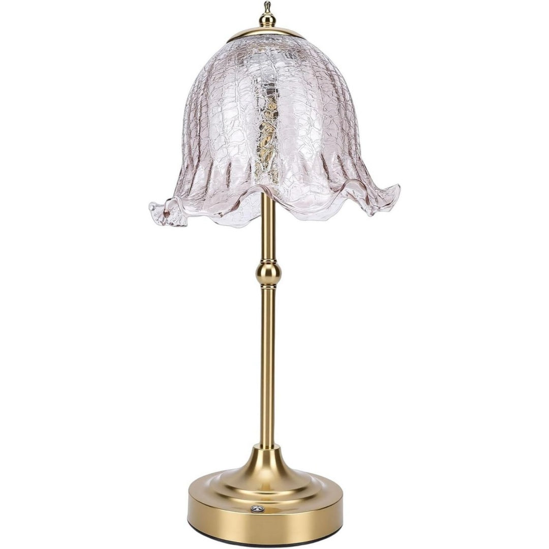 Lampade da tavolo e abat-jour con vetro stile vintage nero