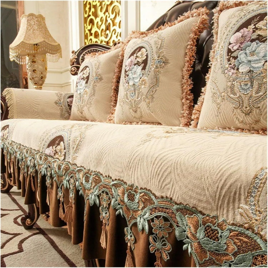Seduta imbottita beige regolabile stile vintage