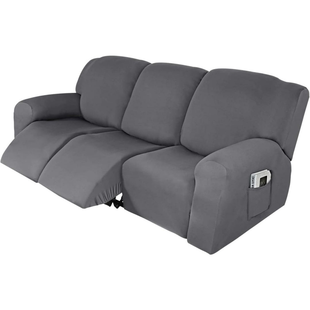 Seduta lounge regolabile reclinabile grigio chiaro