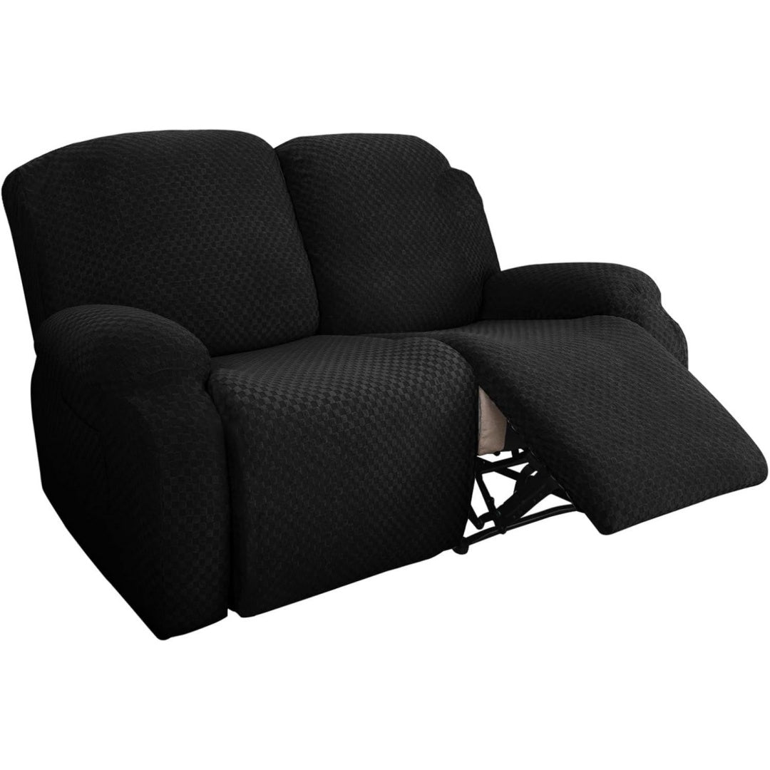 Divano confortevole Copripoltrona Relax Reclinabile Elasticizzato, Fodere nero
