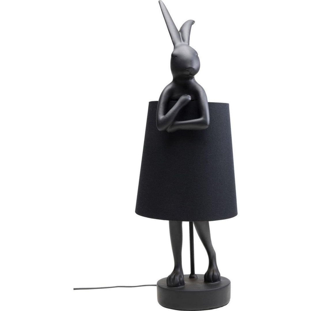 Lampade da tavolo e abat-jour struttura in acciaio nero
