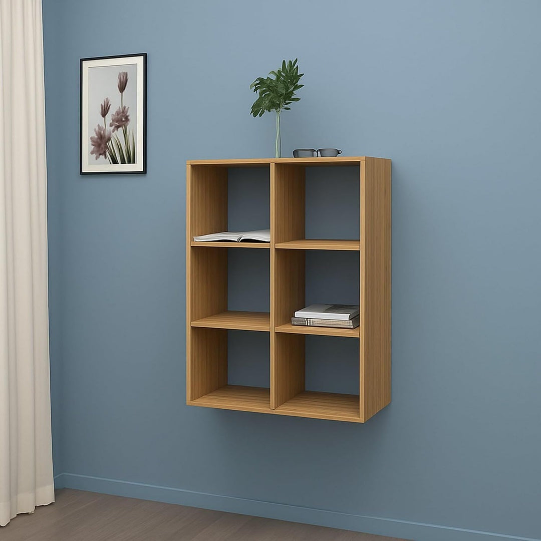 Mobile libreria con ripiani rovere