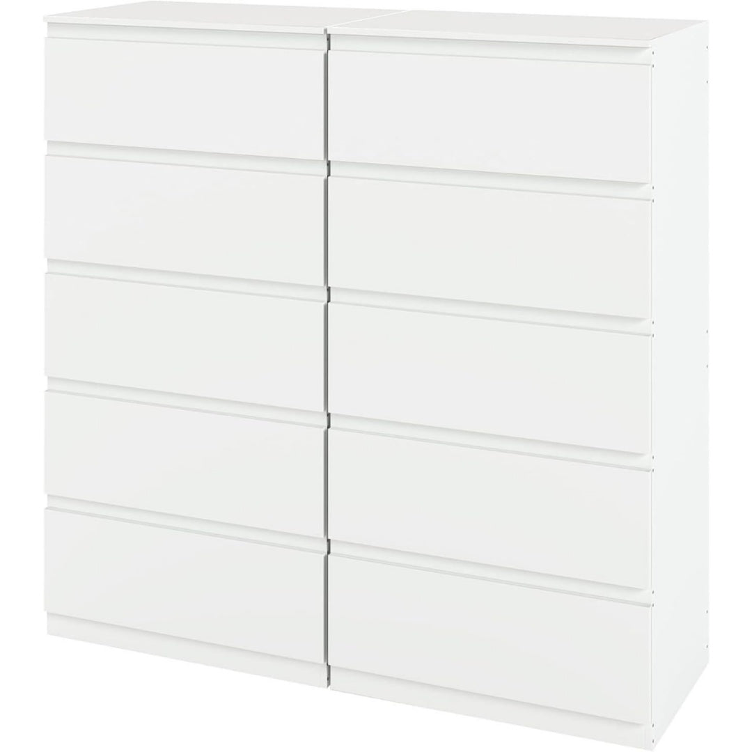 Credenza da soggiorno bianco con ante struttura in metallo