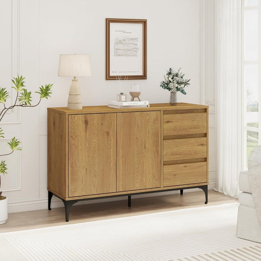 Credenza da soggiorno con ante regolabile rovere