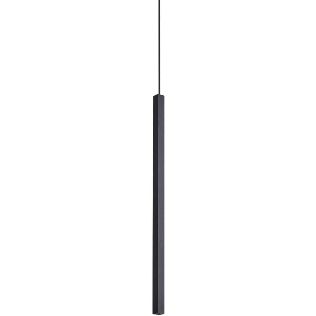 Arredo per soggiorno nero con illuminazione LED con vetro