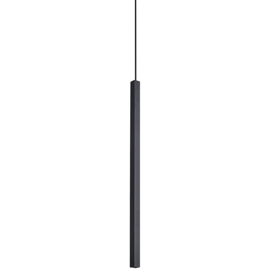 Arredo per soggiorno nero con illuminazione LED con vetro