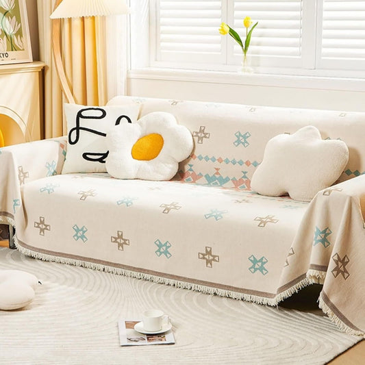 Divano confortevole stile vintage marrone