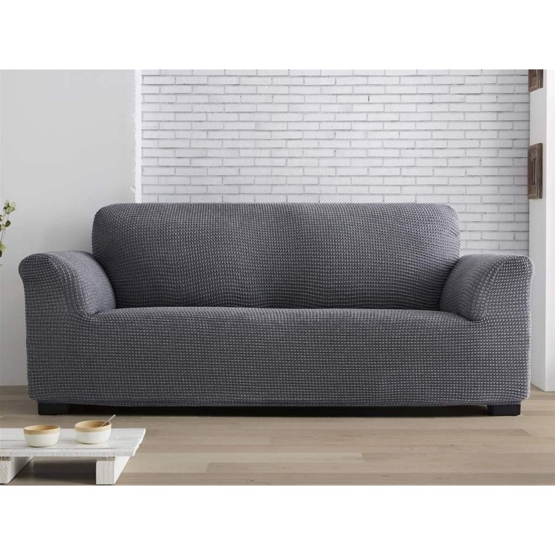 Divano confortevole Lanovenanube Copridivano Milos Full Adapt nero