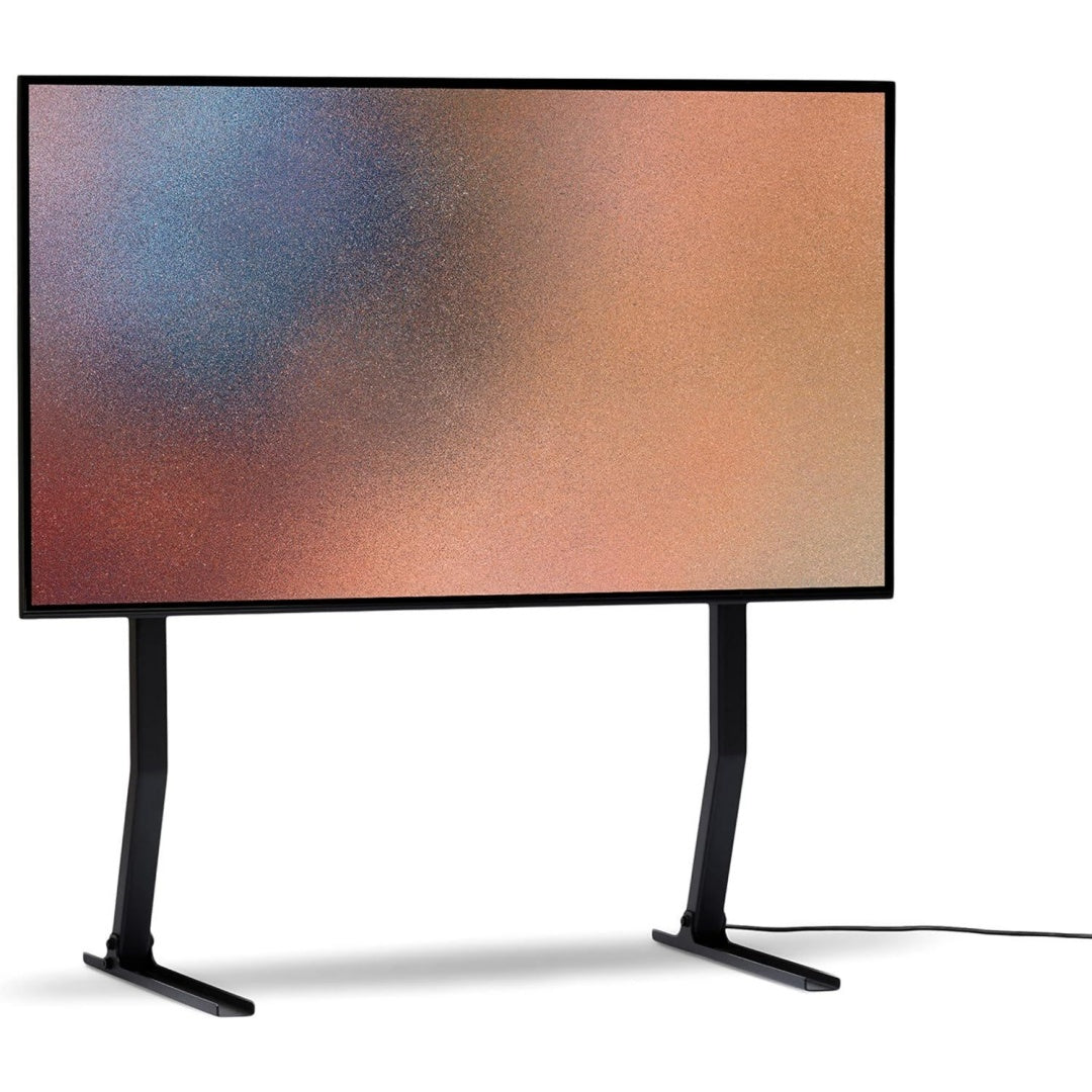 Console porta TV struttura in acciaio nero