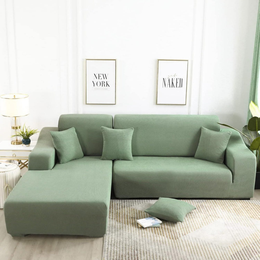 Divano da soggiorno YOPOIY Chaise Longue Sofa Cover, verde