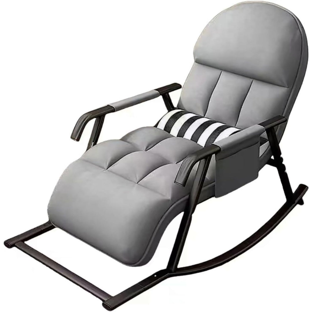 Seduta lounge grigio regolabile con braccioli