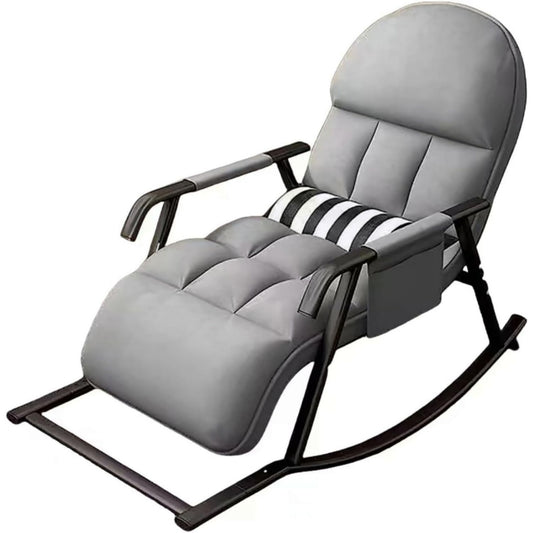 Seduta lounge grigio regolabile con braccioli