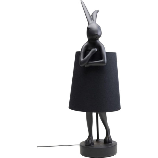 Lampade da tavolo e abat-jour struttura in acciaio nero